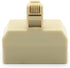 Modular Telephone Splitter Adapter RJ11 6P4C Snap-In Male to Female 3-Way Line Socket Triplex Divider Connector RJ11 Phones Plug Jack Cord Cable W...