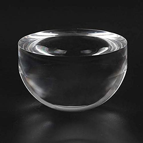 BIJIA 2.5" 65mm Optical Acrylic Portable Paperweight Magnifier Extremely Clear Reading Aid Magnifying Glass Dome Easy to Glide for Reading Books,M...