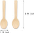 200 Pcs Mini Wooden Spoons, 4 Inch Disposable Wooden Dessert Spoons, Biodegradable Compostable Birchwood...