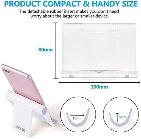 COOLOO Cell Phone Stand Multi-Angle,?2 Pack? Tablet Stand Universal Smartphones for Holder Tablets(6-11"), e-Reader, Compatible Phone XS/XR/8/8 Pl...