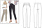 Style Arc Sewing Pattern - Sage Stretch Pant (Sizes 04-16)...