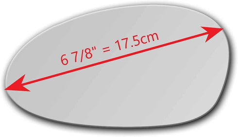 New Replacement REGULAR WHITE (NON-BLUE) Mirror Glass with FULL SIZE ADHESIVE for BMW 1 3 Series M3 Z4 Driver Side View Left LH...