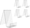 Clear Acrylic Book Stand with Ledge, Transparent Book Holder Display Stand for Displaying Pictures, Books, Cookbooks, Menus, Music Sheets, CDs, No...