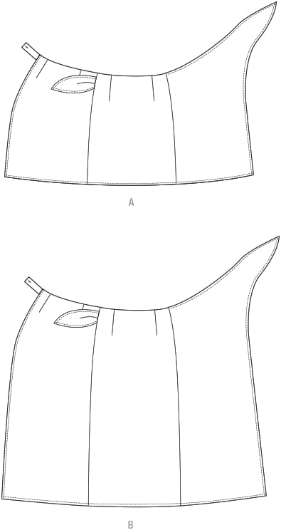 Butterick B6934A Misses' Wrap Skirt Sewing Pattern Kit in Two Lengths, Design Code B6934, Sizes XS-S-M-L-XL-XXL...