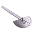Atoplee Stainless Steel Protractor 0-180° Round Head Protractor - Angle Finder Craftsman Ruler Machinist Tool Ruler Adjustable Woodworking Angle M...
