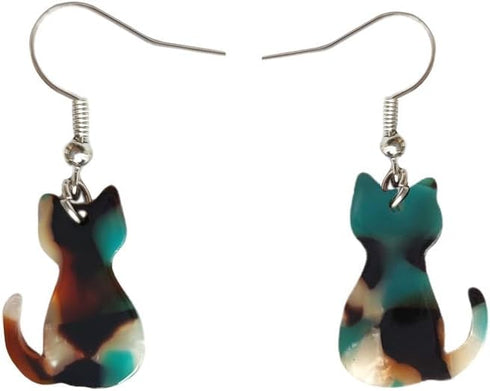 Cat Earrings for Women Cute Lightweight Acrylic Animal Earrings...