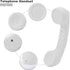 Cordless Telephone Handset, Retro Wireless Mobile Phone Telephone Handset Receivers Headphones Radiation Proof Stereo Convenient Call Cell Phone(W...