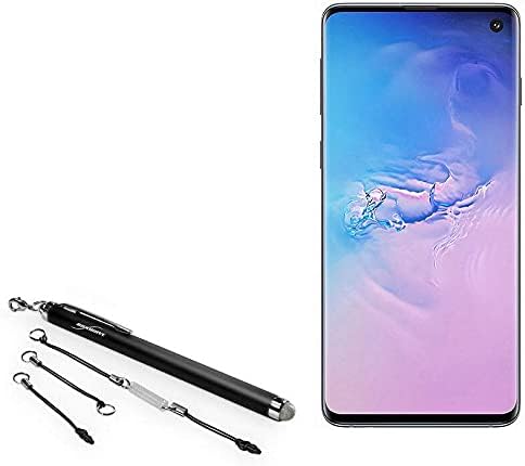 BoxWave Stylus Pen Compatible with Samsung Galaxy S10 - EverTouch Capacitive Stylus, Fiber Tip Capacitive Stylus Pen for Samsung Galaxy S10 - Jet ...