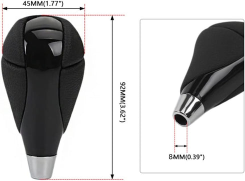 muge racing Gear Shift Knob Resin Leather for Most Lexus ES300 GS430 IS250 LX470 RX450h Toyota Crown Corolla Camry Rav4 Prado 4Runner Highlander...