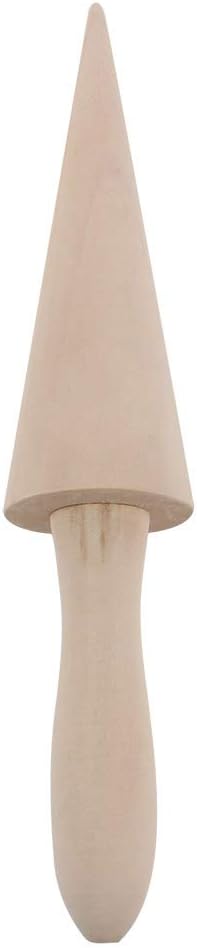 Ice Cream Cone, Wooden Waffle Cone Roller Waffle Roller Pastry Roll Cake DIY Cooking Kitchen Tool Decorating Baking Accessory...