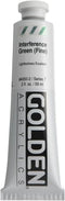 Golden Artist Colors,2 Oz Heavy Body Iridescent Color Acrylic Paint,Interference Green (fine)...