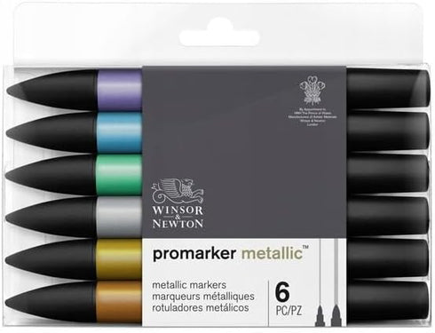 Winsor & Newton Promarker Metallic, Set of 6...