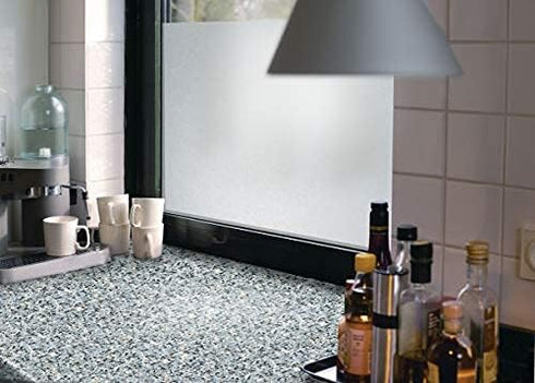 d-c-fix 346-0211 Self-Adhesive Privacy Glass Window Film, Milky, 17" x 78" Roll...