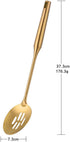 Slotted Spoon,Gold 14.69 inch Long Handle Cooking Utensil Kitchen Tool by BUY THINGS!...