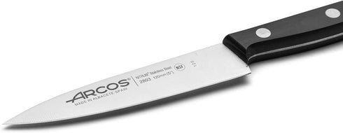 Arcos Chef Knife 5 Inch Stainless Steel. Cooking Knife to Cut and Peel Small Food. Ergonomic Polyoxymethylene Handle and 120mm Blade. Series Unive...
