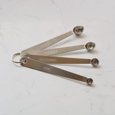 Mini Measuring Spoons Set, Small Stainless Steel Teaspoon for Cooking and Baking, Suitable for Tiny Amount of Dry or Liquid Ingredients and Spices...