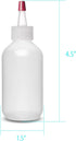 ljdeals 2 oz Plastic Squeeze Bottles with Yorker Caps, for condiments, hair color, glues, paints, craft, sauce and more…Pack of 6, BPA Free, Made ...