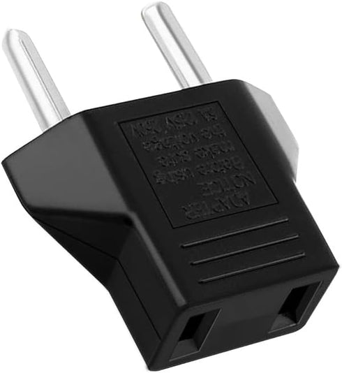 (10Pcs) American to European Outlet Plug Adapter,EU Plug to USA Socket Travel Power Plug,European Round pin Plug to USA/Japan Socket Travel Conver...