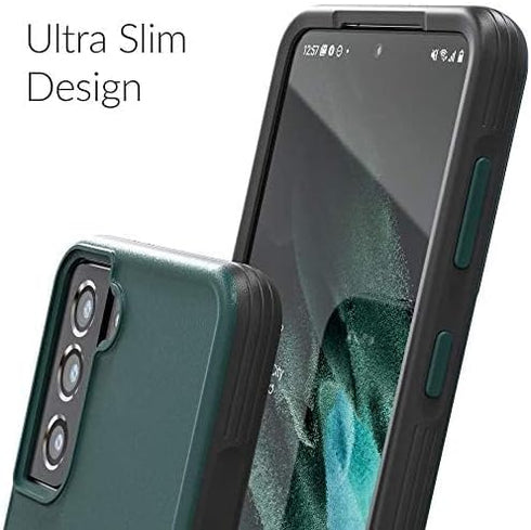 Crave Slim Guard for Galaxy S21 Case, Shockproof Case for Samsung Galaxy S21, S21 5G (6.2 inch) - Forest Green...