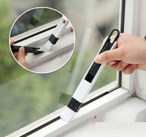 Dustpan Screen Keyboard Cleaner Cleaning Tools Window Groove Cleaning Brush Window Track Door Groove Corner Detachable Brush...