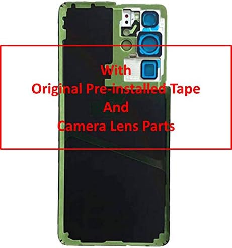 Galaxy S21 Ultra Back Glass Cover Replacement for Samsung Galaxy S21U S21 Ultra 5G SM-G998B G998U G998U1 G998W Housing Door with Camera Glass Lens...