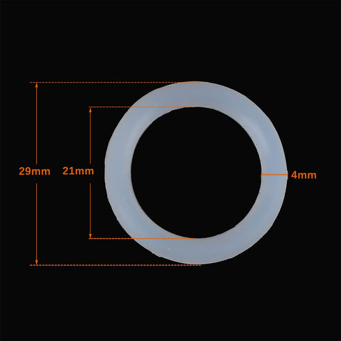 X AUTOHAUX Silicone O-Rings, 29mm OD 21mm ID 4mm Width VMQ Seal Gasket for Compressor Valves Pipe Repair, White, Pack of 20...