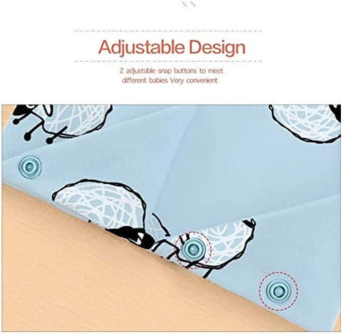 Baby Bandana Bibs For Drooling Teething Feeding Super Absorbent 100% Organic Cotton For Boys and Girls (9 Pieces)...
