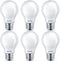 Philips LED Classic Glass Non-Dimmable A19 Light Bulb: 450-Lumen, 5000-Kelvin, 4.5-Watt (40-Watt Equivalent), E26 Base, Daylight, Frosted, 6-Pack...