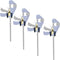 4 Pack Bar Clamp Wall Hanger Wall Storage Clip Bar Clamp Wall Rack Wall Mount Storage Utility Hooks, for Bar Clamp and other woodworking tools, Ha...