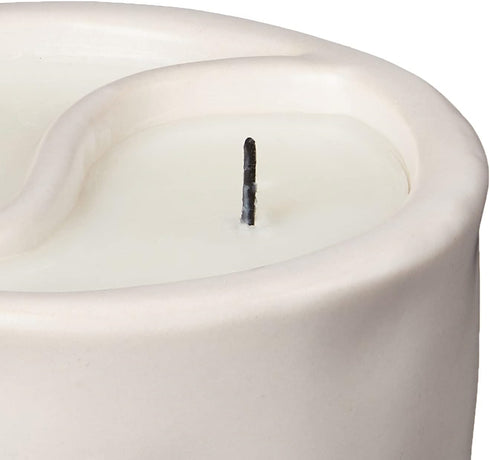 Paddywax Candles YY1004Z Yin & Yang Collection Scented Candle, 11-Ounce, White - Black Salt | Teakwood...
