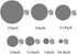 Playfully Ever After Black Stiff Felt Circle (3/4 to 4 inch Mixed Size Pack - 54pc)...