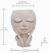 Face Flower Pot Head Planter Pot Cute Lady Face Succulent Planter Resin Cactus Planter Funny Head Plant Pot for Home Garden (Corlor A)...