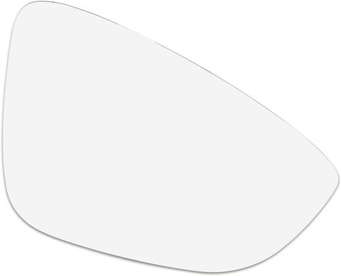 ACROPIX Car Rearview Mirror Passenger Right Side Heated Mirror Glass Replacement Fit for Volkswagen CC with Backing Plate - Pack of 1 White Glass...
