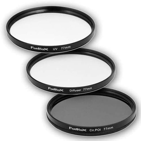 Fotodiox Filter Kit, UV, Circular Polarizer, Soft Diffuser, 77mm for Canon, Nikon, Sony, Olympus, Pentax, Panasonic Camera Lenses....