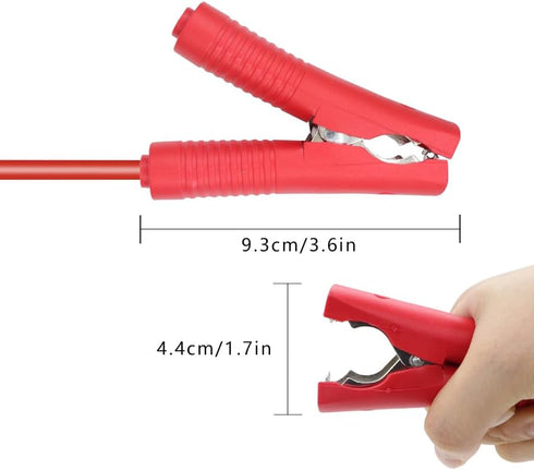 RIIEYOCA 14AWG Battery Alligator Crocodile Clip to Solar Connector Extension Cable,Solar Adapter to Alligator Clips Charging Cable with Switch and...