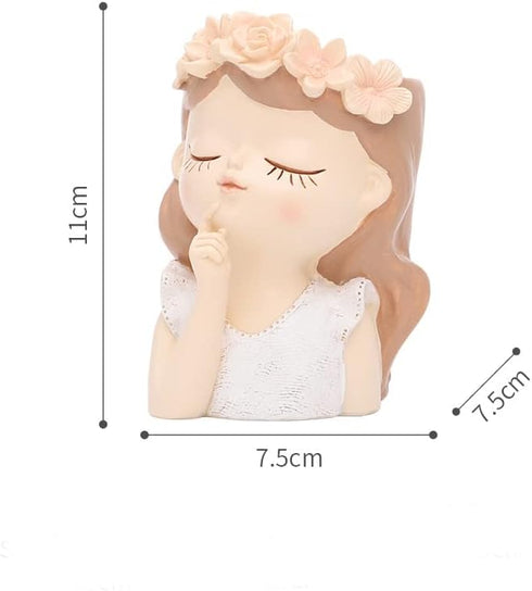 Flower Imagine Girl Planters Pot,Mini Succulent Planter Pots for Office,Window,Kitchen and Balcony...