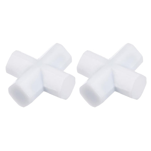 YOKIVE 2 Pcs Magnetic Stir Bar, PTFE Coated Cross Type Stirrer | Great for Lab Liquid Solution Stirring Mixing Spinning(White, 0.79-Inch)...