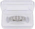 JINAO Grillz Diamond Grills for Your Teeth for Men Women 18K Gold Plated Iced Out Macro Pave Cubic Zirconia Mouth Grill with Extra Molding Bars In...