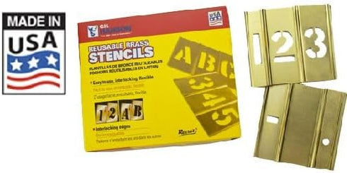CH Hanson 10011 2" Numbers Stencil Set 15 pc...