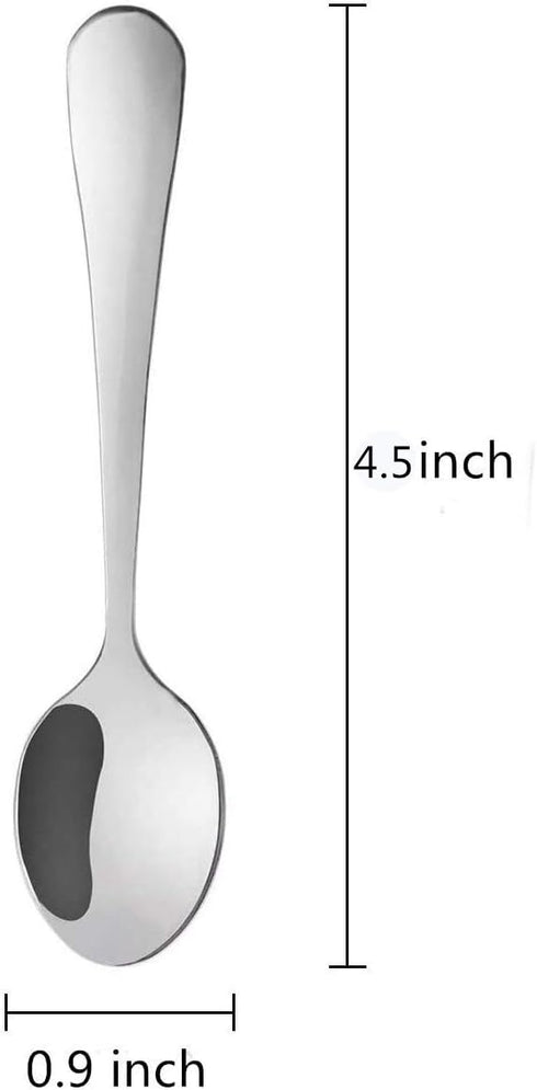20 Pieces Demitasse Espresso Spoons, 4.5 Inches Stainless Steel Mini Coffee Spoons...