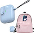 Compatible AirPods 1 AirPods 2 Case Cover with Cleaning Pen Kit, Anti-Fall Lock Design, TPU Drop Protection, Front LED Visible Cover with Rope for...