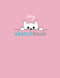Sketchbook: Pastel pink color with a cat cover, minimal design with large size (8.5 x 11 inches, 110 pages)...