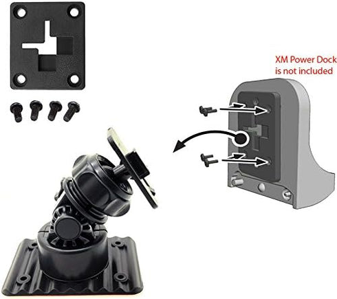 ChargerCity Sirius XM Satellite Radio Multi adjust Adhesive Car Truck Dashboard Console Mount for all ONYX EZR EZ PLUS Lynx DELPHI Skyfi Skyfi2 RO...