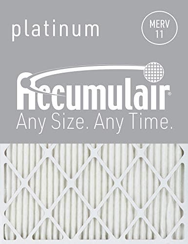 Accumulair Platinum 14x20x1 (13.75x19.75) MERV 11 Air Filter/Furnace Filters (4 pack)...