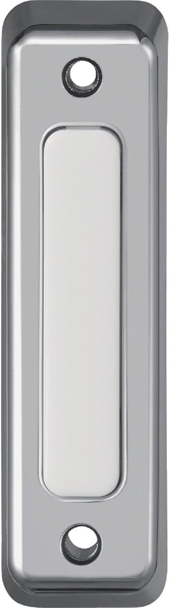 Heath Zenith 18000222 Wired Push Doorbell Button, Satin, Nickel, Plastic, Surface Mount, Home Improvement, Outdoor, House, Décor...