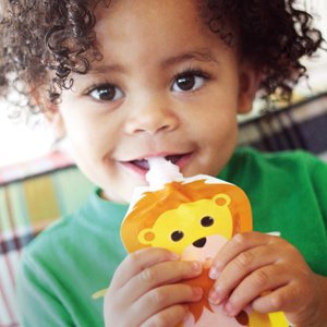 Squooshi Reusable Baby Food Pouches for Toddlers | BPA Free Plastic, Food Safe, Freezer Safe | Refillable for Applesauce Yogurt & Puree Squeeze Po...