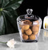123Arts Glass Sugar Bowl Candy Jar Storage Jar Snack Jar with Lid...