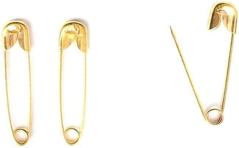 1000 pcs Exquisite Small 19mm Gold Tone Metal Clothing Accessories Trimming Fastening Safety Pins (Gold, 1000pcs)...