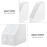 2pcs Plastic File Storage Rack Shelves for Desktop Organizer, White, 20in...