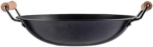 Small Iron Pot Camping Cooking Pot Stainless Steel Wok Kitchen Metal Pot Stainless Steel Pot Dry Pot Cooking Tool Wok for Stove Dual Handle Wok St...